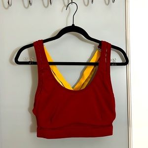 Fabletics- Belle High Impact Sports Bra - Red - Gently Worn